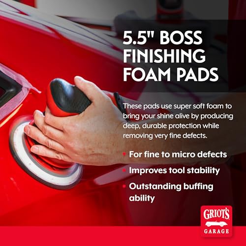 Image of Griot's Garage B140F5 5.5 inch BOSS Finishing Foam Pads, (Pack of 2)