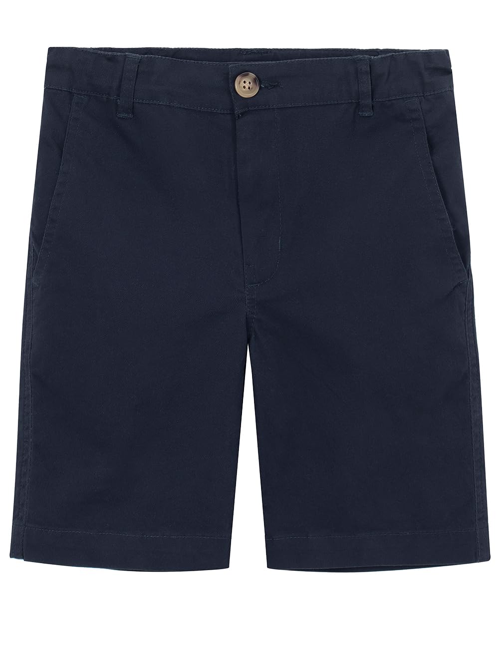 Spring&Gege Pantalones cortos chinos elásticos de sarga de algodón para niño