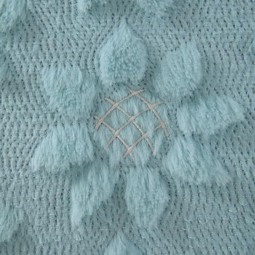 Image of DFXSZ Spring Summer Pillow Covers 18x18 inch Set of 2 Blue Sunflower