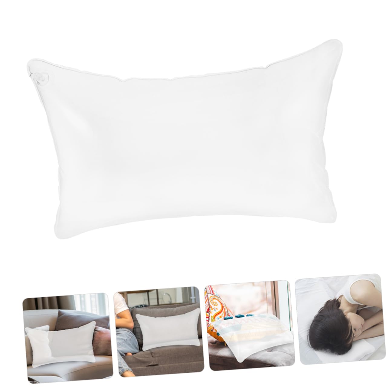 TOYANDONA 3 Stück Aufblasbares Campingkissen Transparente Kissenfüllung Tragbar für Outdoor Reisen und Schlafen Komfortables Kissen für Unterwegs