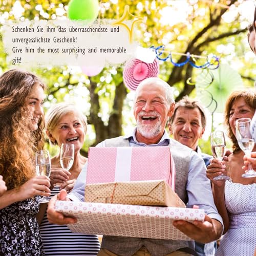 Sugeru Geldgeschenke Geburtstag - deko | Geldgeschenk Reise | Geschenke aus Holz - Geschenke Geldgeschenk für Frauen und Männer | Urlaubskasse Spardose | Camping Deko (Autotankstelle)