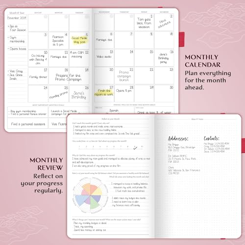 Legend Planner LPPROW Pro – Deluxe Weekly & Monthly Life Planner To Increase Productivity And Hit Your Goals. Time Management Organizer Notebook thumb #3