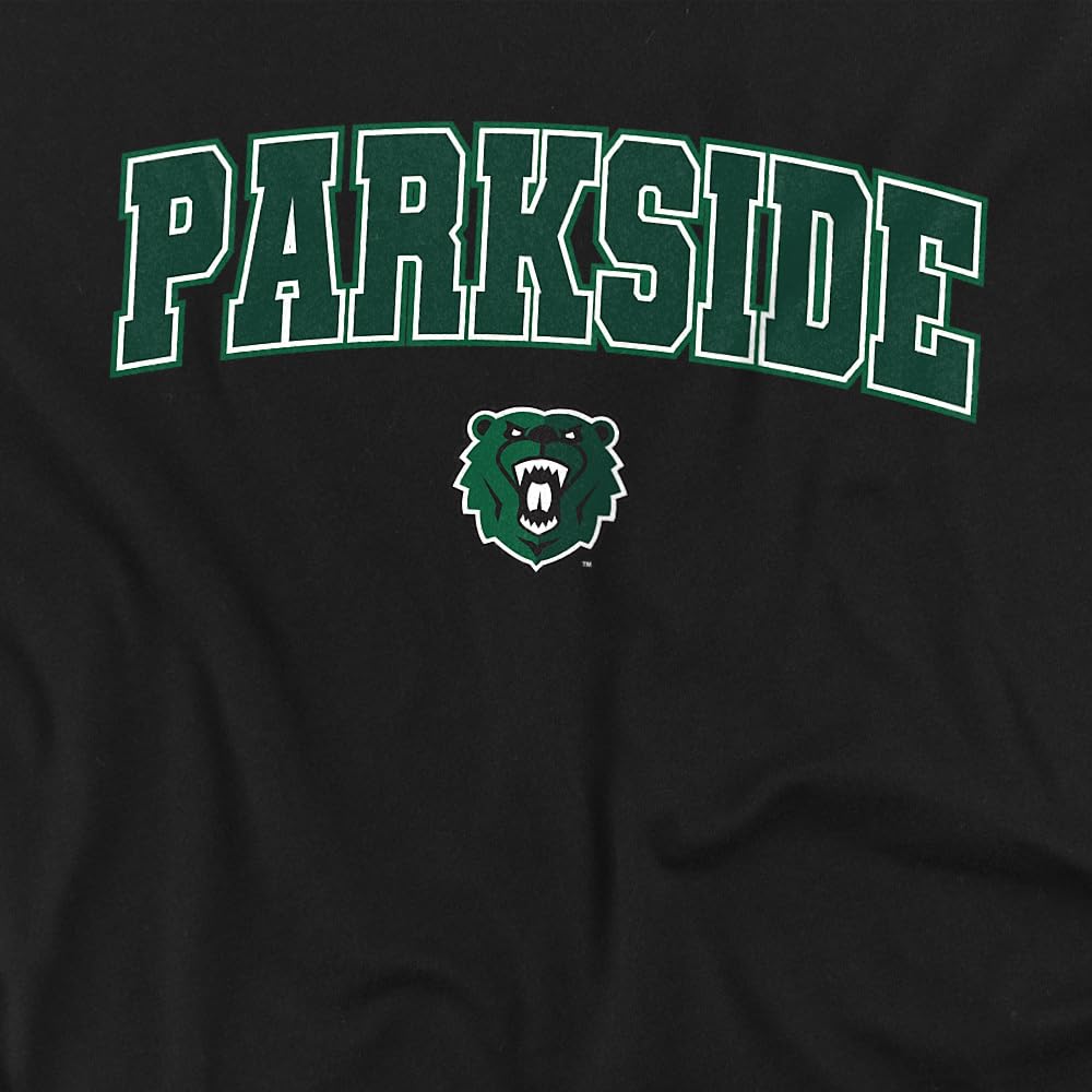 LOGOVISION University of Wisconsin - Parkside Arch Logo Black Kids T Shirt (2) for Toddler Boys and Girls, Black