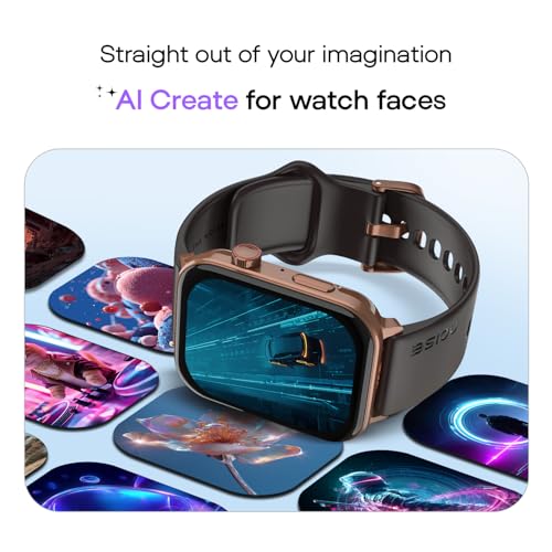 Image of Noise Icon 5 Smartwatch with AI Watch Faces & AI Search, 1.95 inch AMOLED Display, 10 Days Battery, Bluetooth Calling, 100+ Sports Modes, IP68 (Signature Brown)