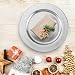 com-four® 4x Platzteller gebürstet - wiederverwendbare Unterteller als Tischdekoration - edle Dekoteller für Hochzeit, Familienfeier oder Weihnachten - Charger Ø 33 cm - Servierplatten