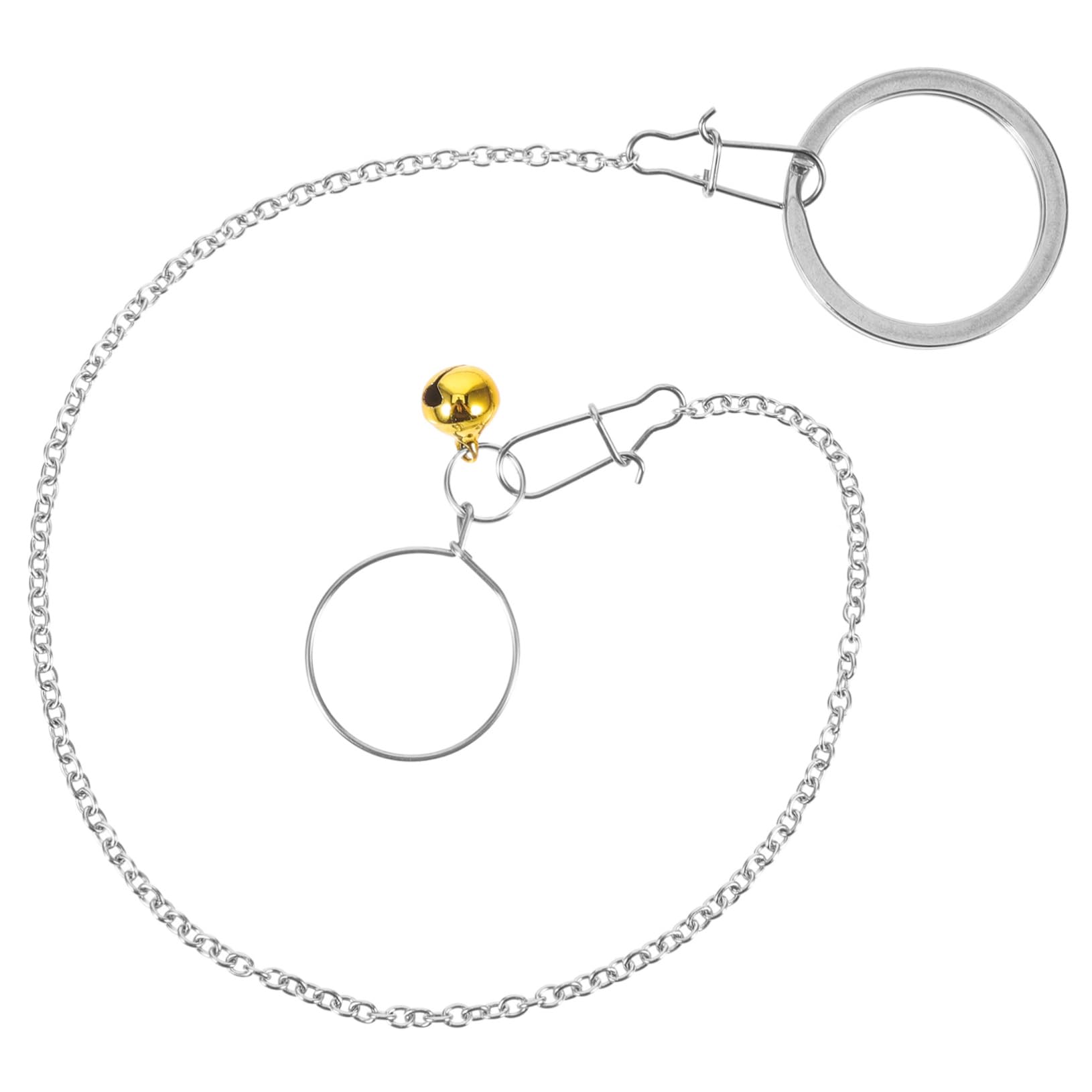 BESPORTBLE 4 Sets Parrot Training Collar Chain Bird Harness Chain Parrot Neck Ring Bird Leash