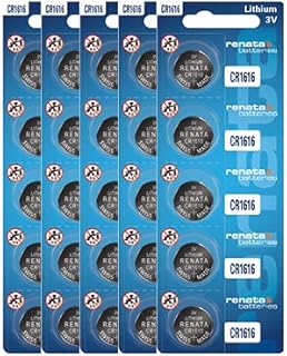 CR1616 Renata 3 Volt Lithium Coin Cell Battery (25)