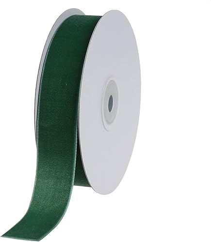 Miniatura 9 de Cintas de terciopelo triturado de 34 de pulgada, 8 yardas (verde, 34 pulgadas)