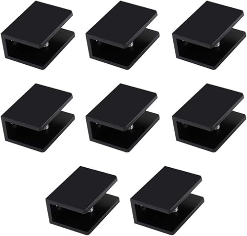 Miniatura 8 de Kyien - Juego de 8 abrazaderas cuadradas de aleación de aluminio (A apto para vidrio de 0.394-0.472 in de espesor)