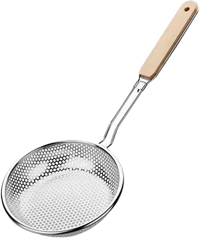Fine Mesh Skimmer Spoon - Food Strainer & Colander Noodles, Dumplings, Frying(013)