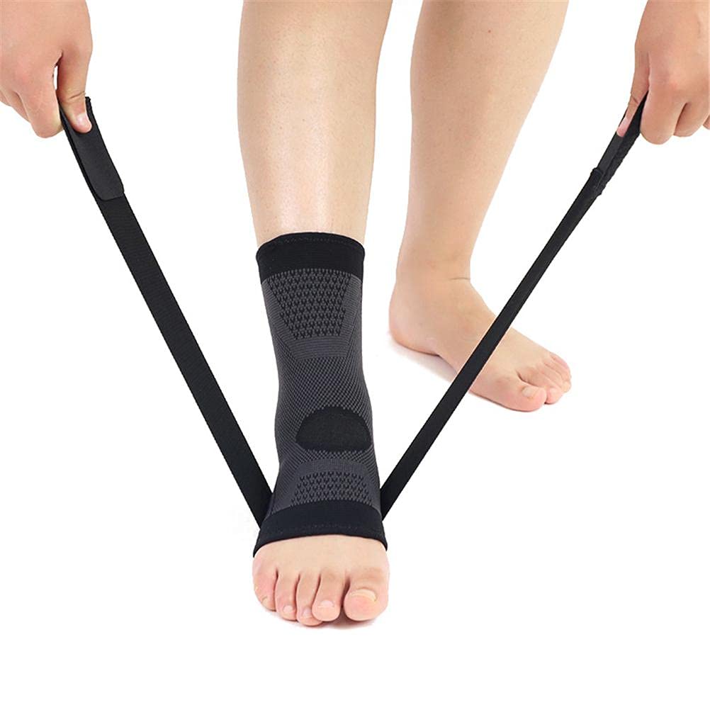 Genérico Tobillera Ajustable con Correas Ajustables, para Deporte y Caminar a Diario, Modelo CJDW888 (Black)