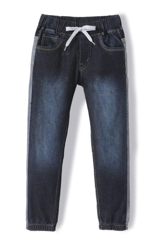 chopper club Boys Denim Jeans in Stretchable Cotton 3x1 Fabric in Slim Fit and Round Elastic with Side Panel