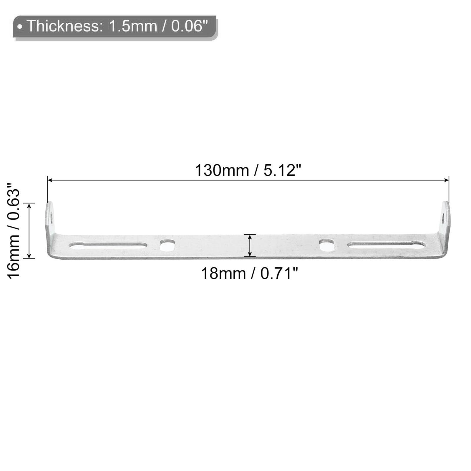 TOP-VIGOR 4Sets Light Fixture Ceiling Bracket, 130x18x16mm Ceiling Light Plate Kit - Image 2