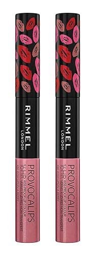 Miniatura 9 de Rimmel London Provocalips - Lápiz labial líquido de dos pasos para bloquear el color y el brillo, 215 Summer Lovin, 0.14 onzas líquidas