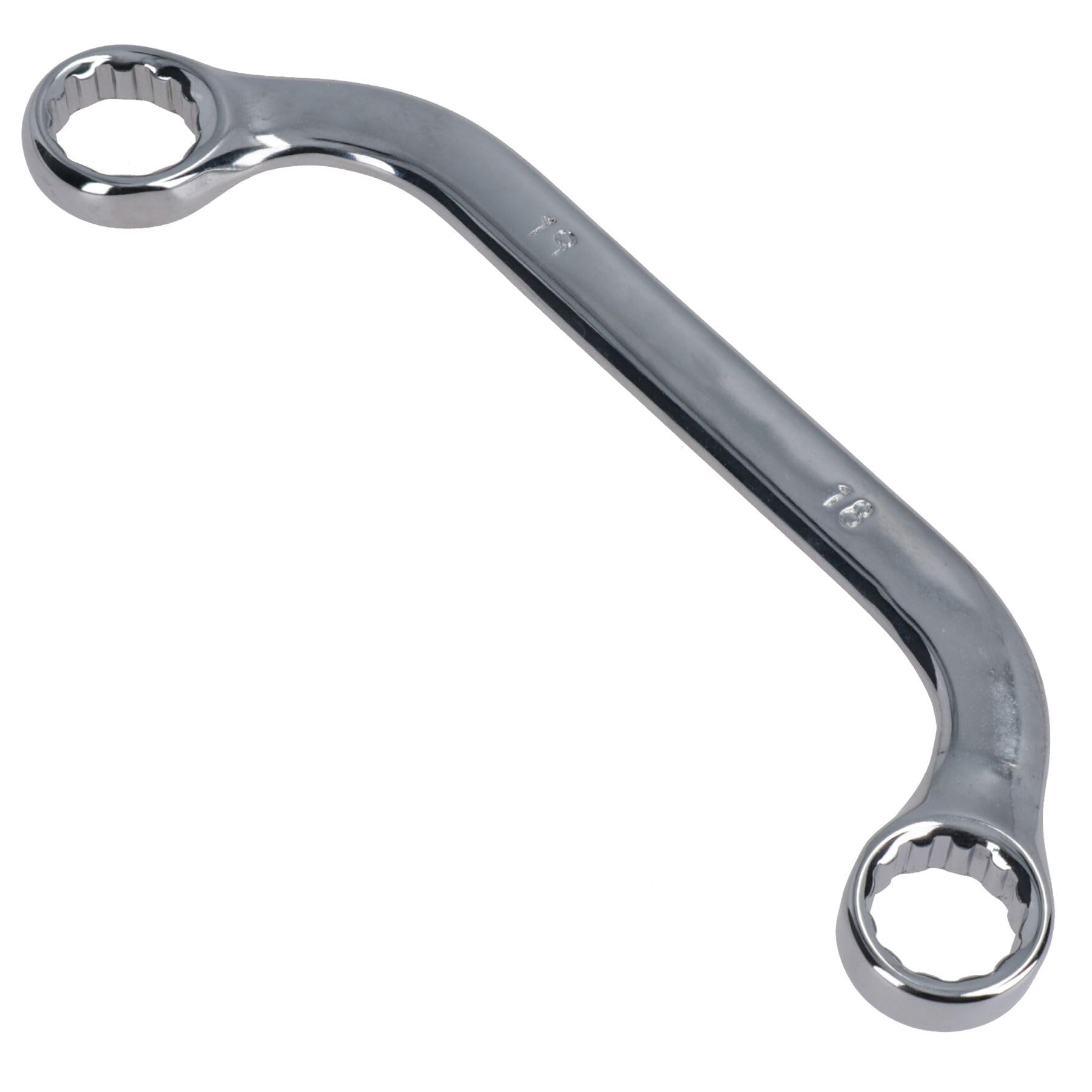 AB Tools 18mm + 19mm Half Moon Ring C Obstruction Spanner Wrench 12 Sided Bi-hex