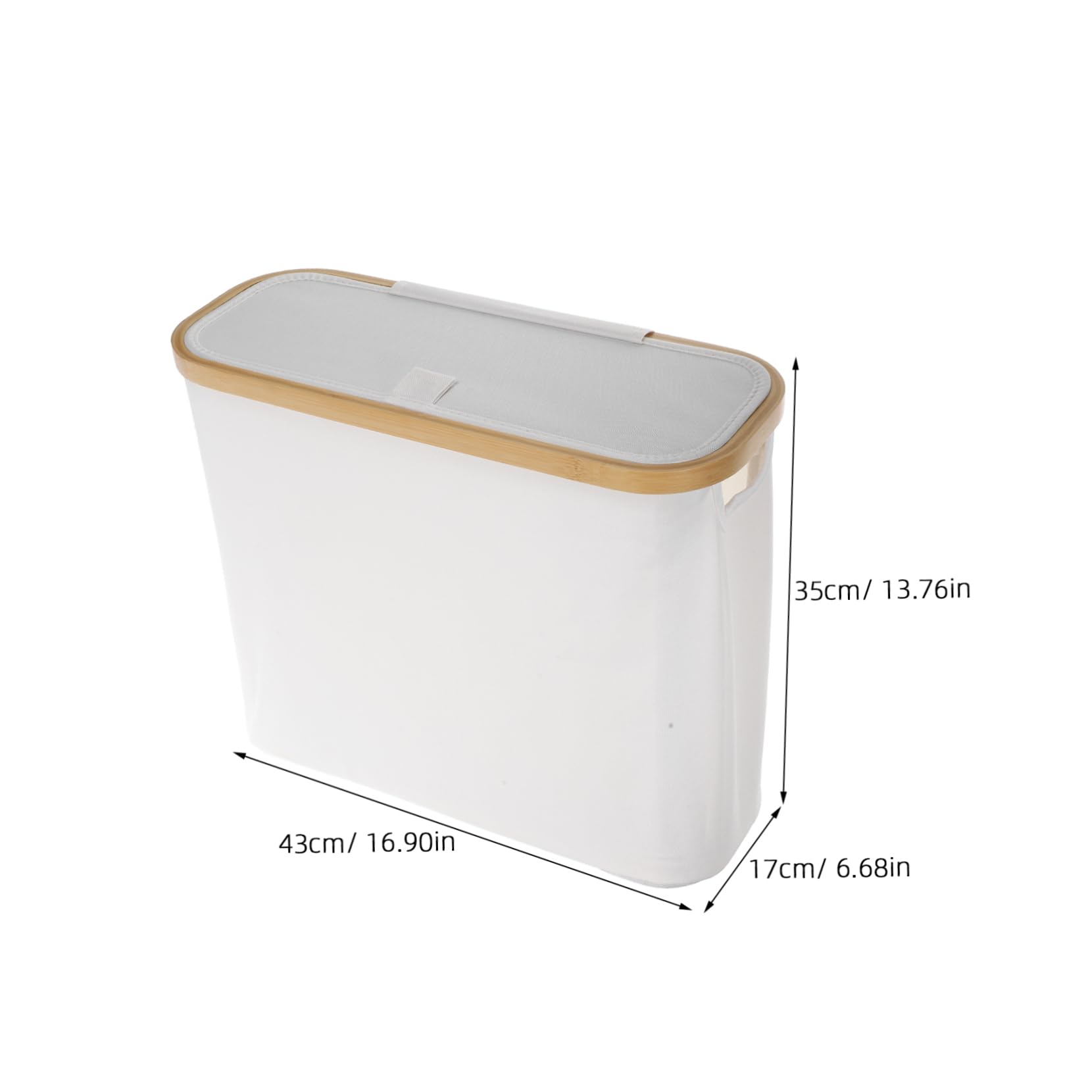 ABOOFAN Transparent Toilet Paper Organizer with Foldable Lid Stylish Tissue Storage Bin for Bathroom Kitchen Pantry Space Saving Multi Purpose Storage Basket