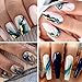 8 Sheets Designer Nail Art Stickers 3D Self-Adhesive Marble Wave Decals With Gold Lines Design Blue Acrylic Art Supplies for Women Girls DIY Decoration Accessories