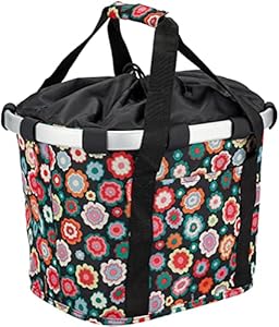 Klickfix Happy Flowers Fahrradkorb Bunt 15L