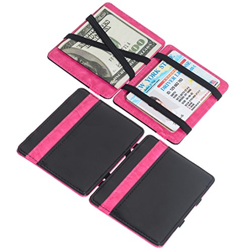 Image of Men's Fashion Magic Money Clip Leather Minimalistic Slim Wallet