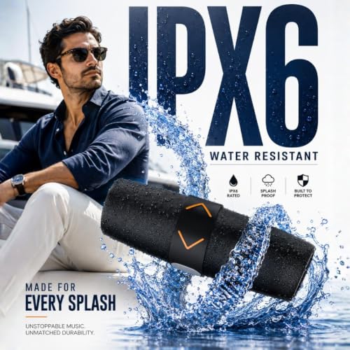 Image of ModishOmbre AudioPro 20W Bluetooth Wireless Speaker | Dual Bass Radiators | 10m Range | 10H Playtime | IPX6 Waterproof | DSP Tuned Audio | TWS Stereo Pairing | USB /FM Support | Built-in Mic