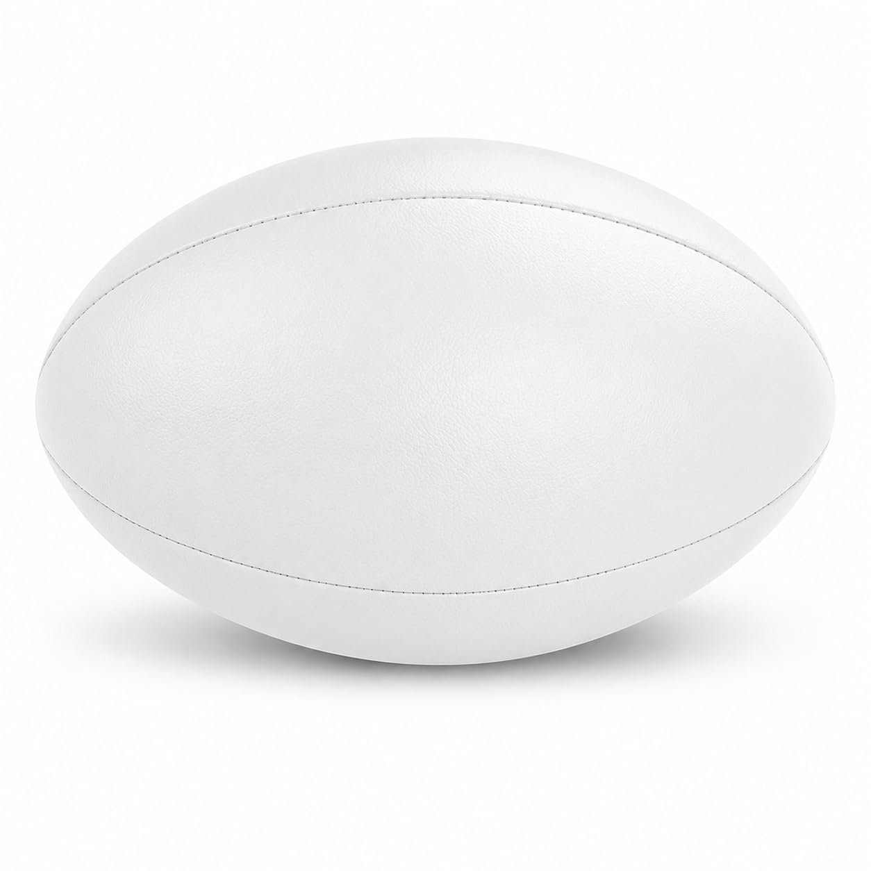 Plain White Rugby Ball Size 5 | Unbranded Rugby Ball | Full Size Training & Display Ball | Ideal for Signing, Photoshoots, TV Props, Events & Art Projects