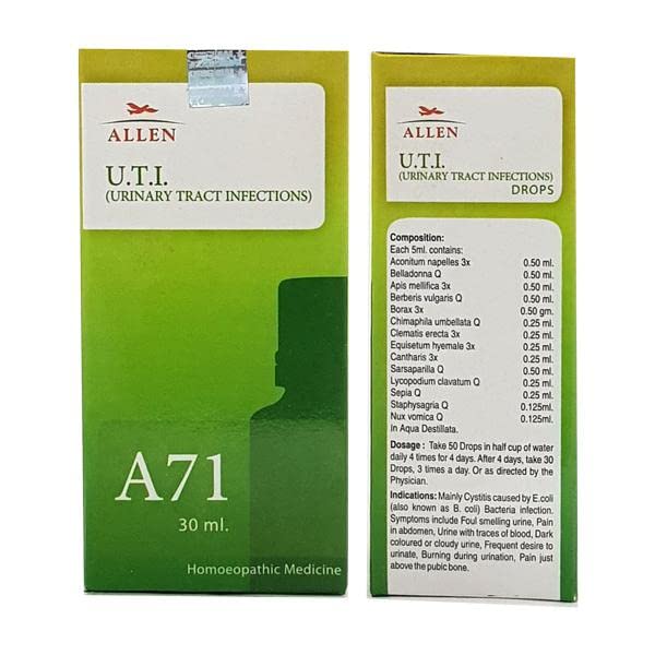 Allen A71 U.T.I. (Urinary Tract Infections) Drop -30 ml (Pack of 1)