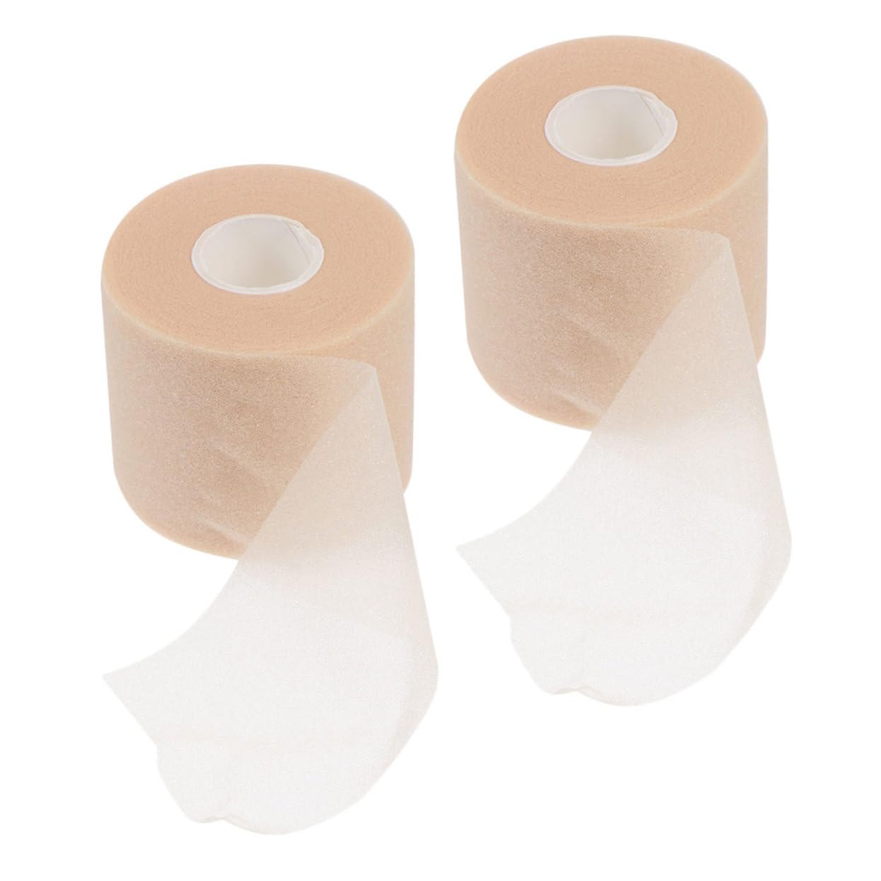 FOMIYES 2 Rolls Skin Sponge Sports Tape Shock Absorption Pre Wrap for Relief Breathable Athletic Support for Ankles Wrists and Knees for Sports Activities