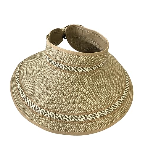 Sombrero visera de paja plegable Magid