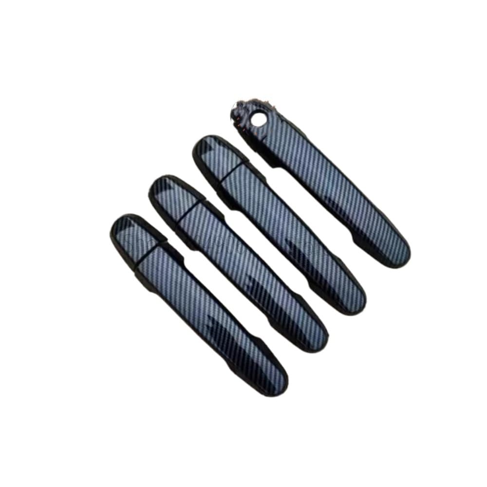 Wsx5fc 1Keyholes 4Door-1 Exterior Door Handles For Corolla E140 E150 2007~2013 2010 Car Door Handles Carbon Fiber Or Chrome Gloss Covers Trim Sets