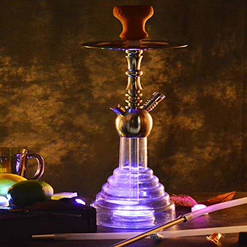 Shisha Set 53cm 1 Schlauch Premium Shisha Komplettset,tragbares Design Modernes Shisha Shisha Kit mit Shisha Zubehör. A – Bild 5