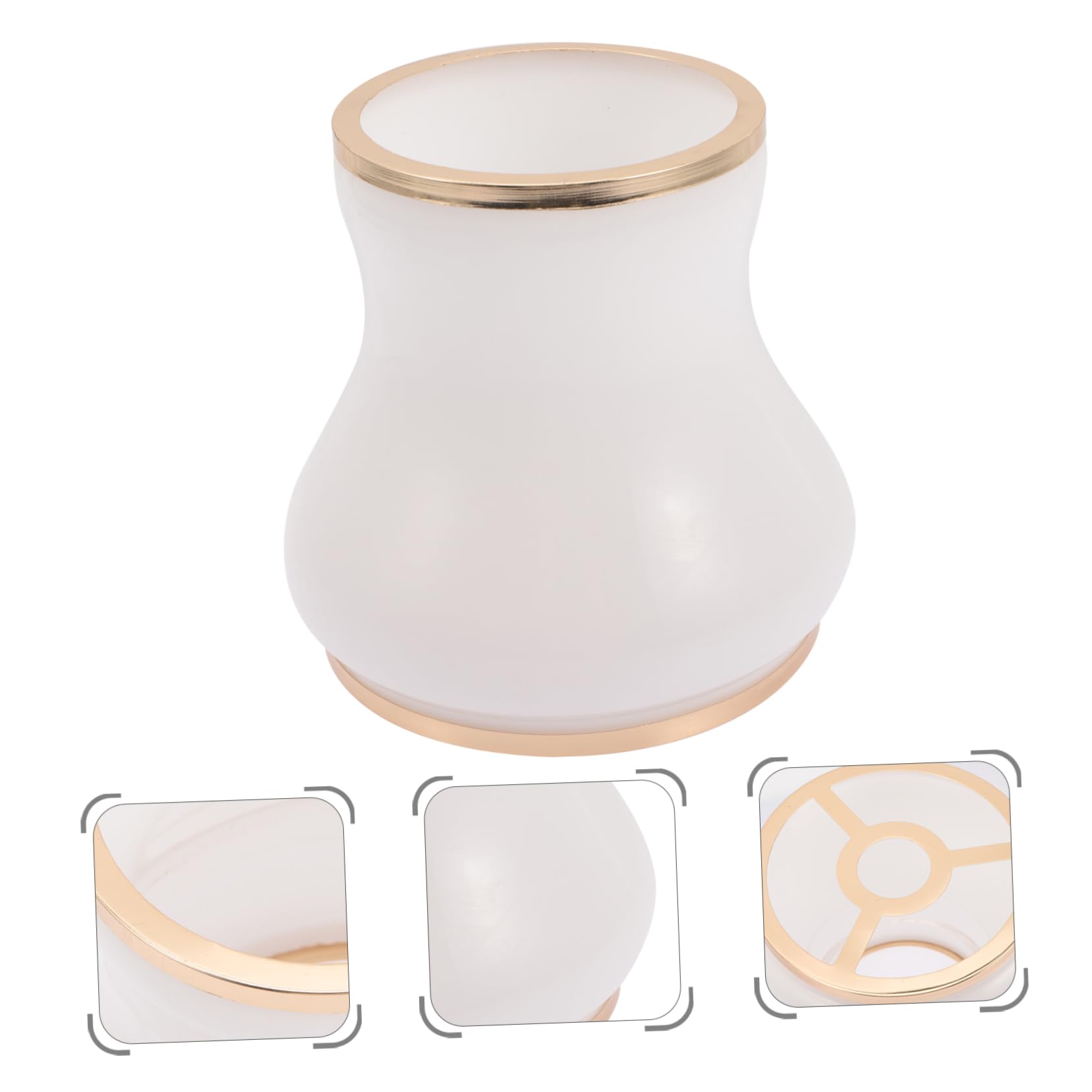 Angoily Eleganter Lampenschirm Aus Glas Für Fassung Für Deckenlampen Tischlampen Und Wandleuchten Modernes Design Vielseitig Einsetzbar Für Schlafzimmer Und Wohnzimmer