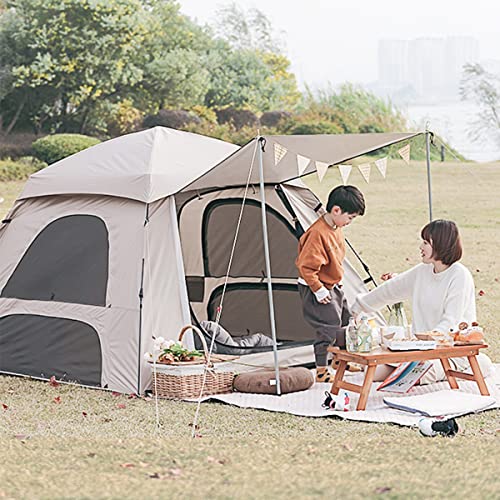 Carpa familiar 210x210 cm para camping 3-4 personas miniatura 1