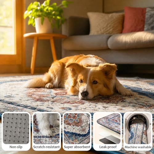 Image of Washable Guinea Pig Pee Pads,Reusable Guinea Pig Cage Liner 2 Pack | Waterproof, Leak-Proof, Absorbent & Non-Slip, 24 inchx48 inch Bedding Potty Training Mat for Small Animal Rabbit Bunny Hamster Rat