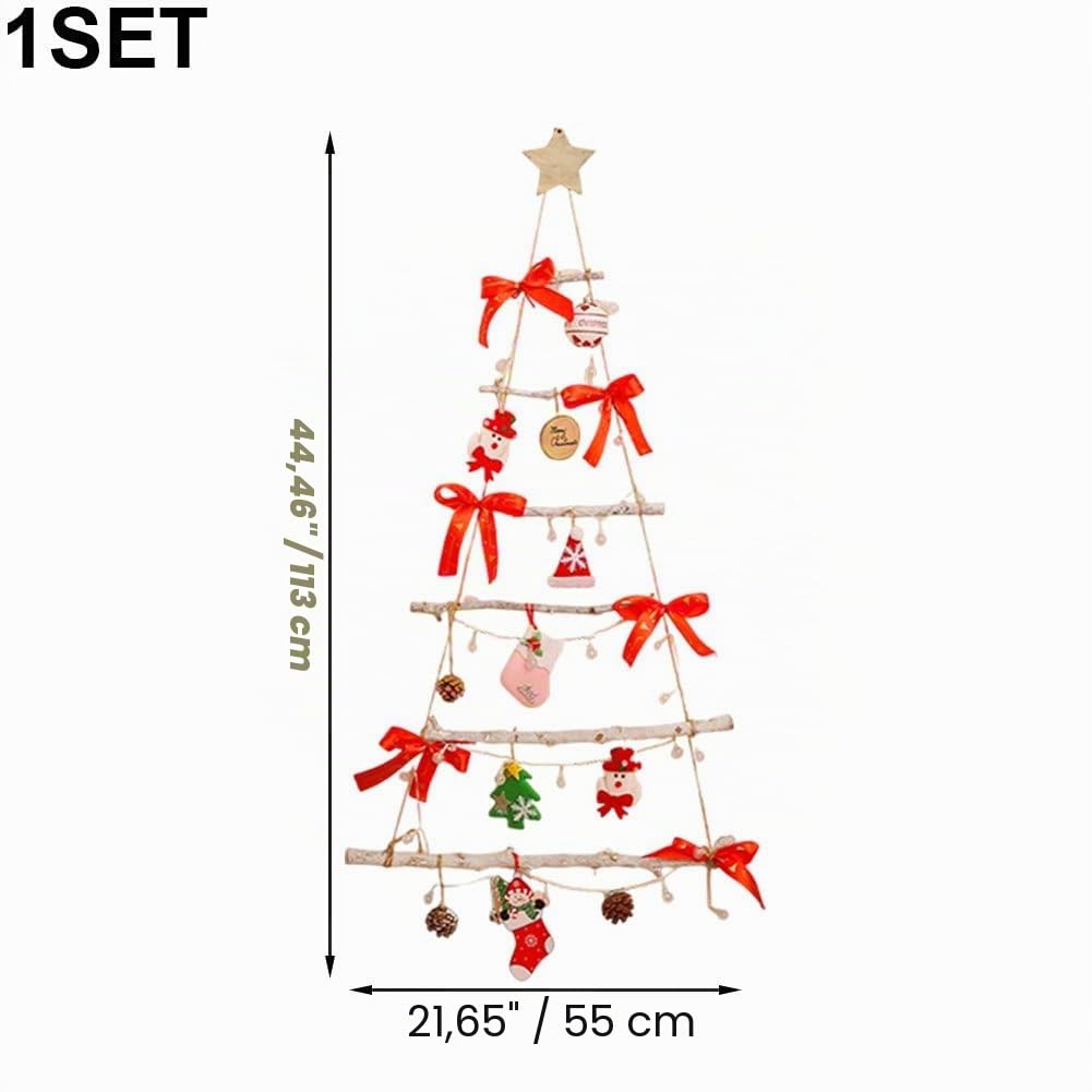 Sapin De Noël Éclairé Au Mur, Décorations De Noël, Sapin De Noël Non Tissé À Suspendre Au Mur, Fournitures De Fête De Noël