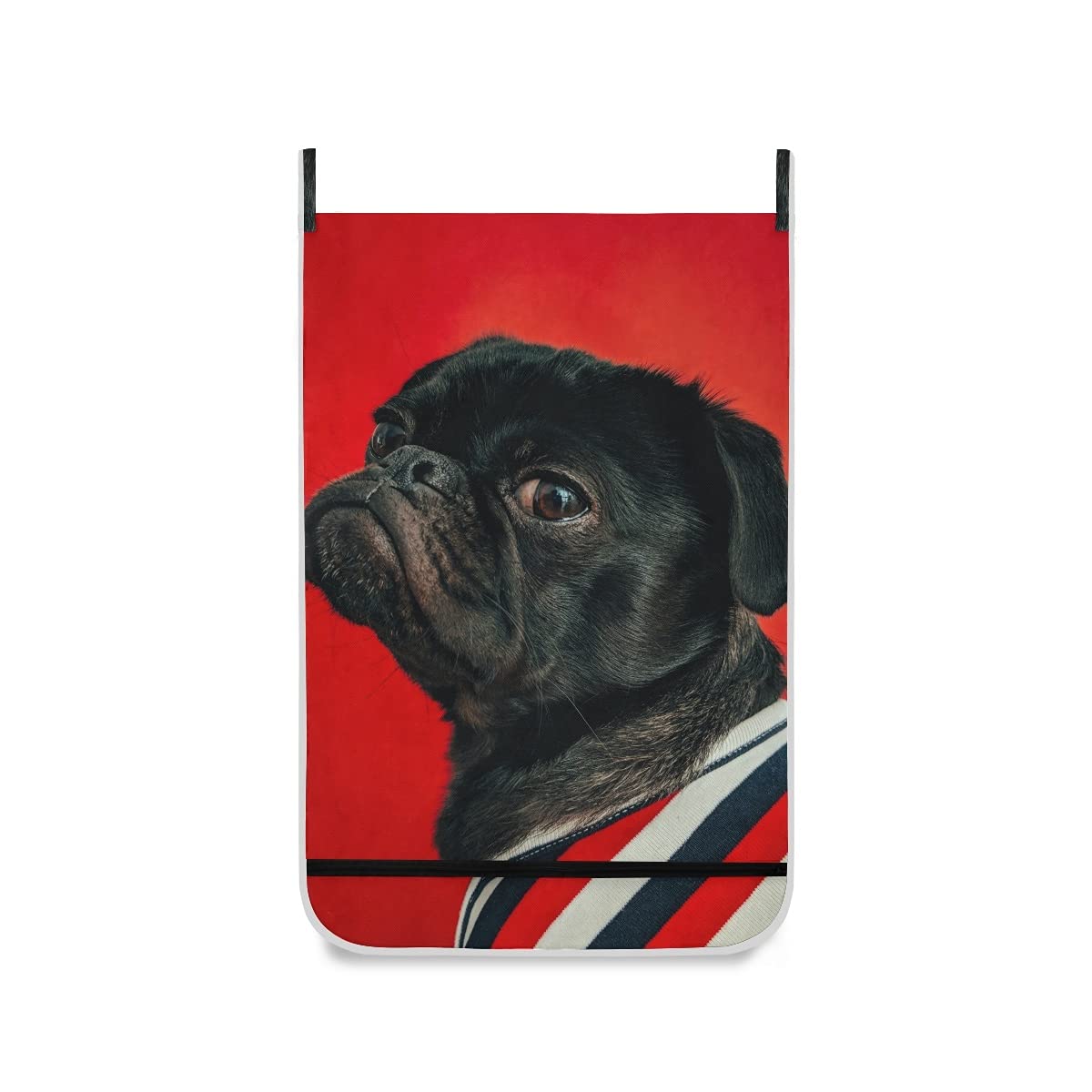 Cesto Portabiancheria Appendibile Alla Porta Con Motivo Animali Selvaggi – Set Da 2, In Tessuto Oxford, Con Ganci In Acciaio Inox E Adesivi, Capacità 50x75 Cm