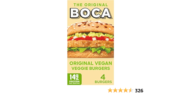 Amazon.com: BOCA Original Vegan Veggie Burgers with Non-GMO ...