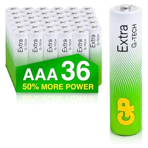 GP Extra Alkaline AAA Batteries - 36 Pack Cover