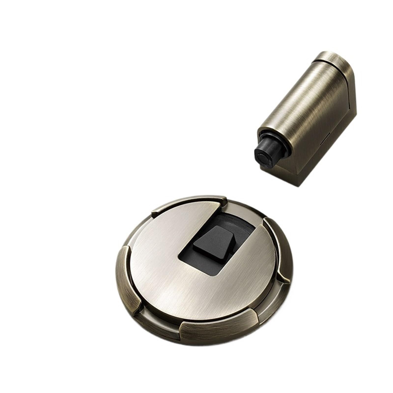 1pcs Heavy Duty Magnetic Door Stopper Mechanical Door Stop(Green Bronze)