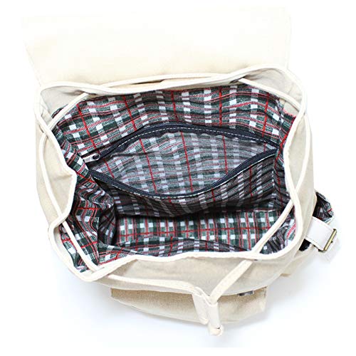 Mochila Lenna's Lona Vintage Bege