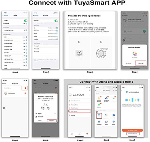 Hyrion 32.8Ft Smart Led Strip Lights For Bedroom, Sound Activated Color Changing With Alexa And Google, Music Sync Rgb Led Lights With App Controlled For Room Decoration(1 Roll Of 32.8Ft) #TOP3