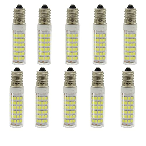 10 paquetes, regulable G9 5W LED cápsula bombilla, 22LEDs 2835SMD, 40W halógena equivalente blanco frío 6000K 400 lúmenes lámparas de araña lámparas halógenas de repuesto Cover