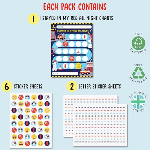 Graphiques de comportement pour dormir et tableau de récompense pompier - 6