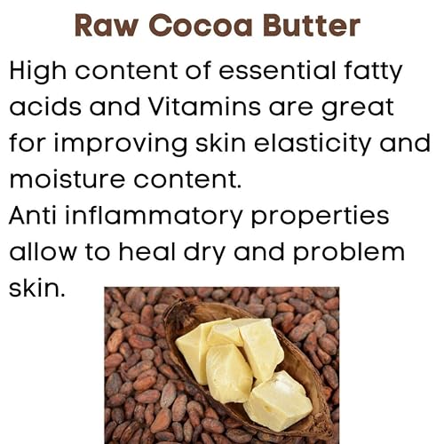 Image of Khadi Cocoa Butter 100% Pure & Natural - Skin Moisturizer & Hair Nourisher | Deep Hydration & Softening, 100gm