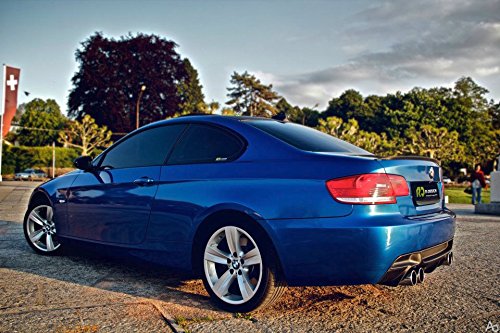 Blue Mirror Chrome Cast Vinyl Wrap for Car, Boat, Bike 5 ft x 5 ft Self Adhesive Film Air Release Bubble and Air-Free 3MIL-VViViD8