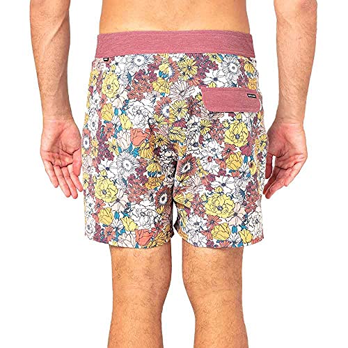 Rip Curl Mirage Retro Bloomfield Mens Boardshorts 36 inch Washed Red