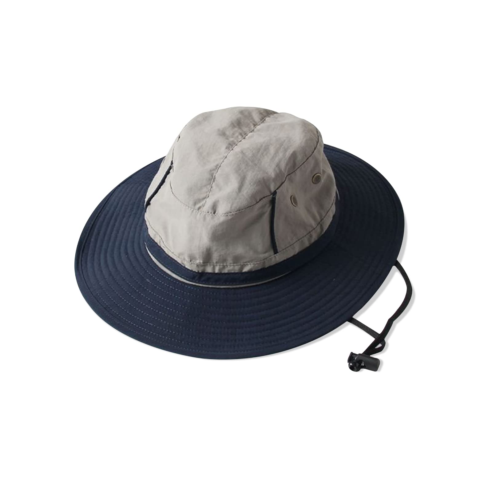 LumiSyne Unisex Two-Tone Bucket Hat Wide Brim Sun Hat UPF 50+ Adjustable Fit Breathable Mesh Packable Boonie Hat with Chin Drawstring for Traveling Climbing Fishing Gardening Outdoor