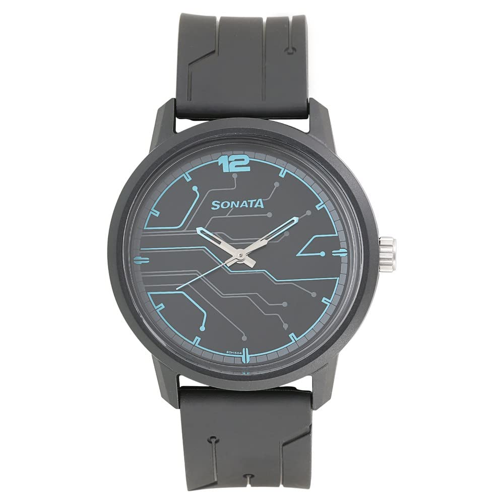 Sonata Quartz Analog Black Dial Plastic Strap Watch for Men-NS77085PP02W (B0BS3XNKD6) Amazon Price History, Amazon Price Tracker