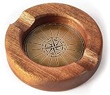 Ashtray Cigar Ashtrays for Men Luxury, Handmade Ash Tray for Indoor/Outdoor/Home/Office/Patio,Perfec