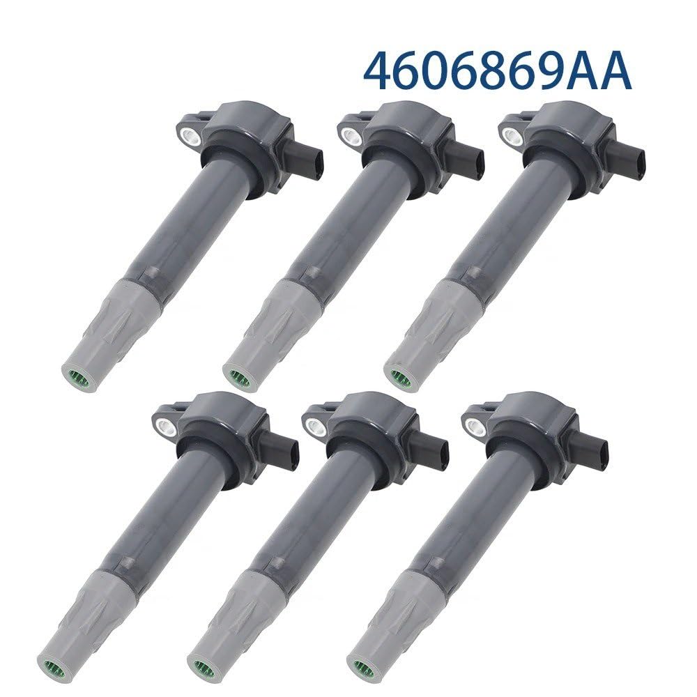 Bobine D'allumage Bobine Allumage Pour Chrysler 300 V6 3,5 L 2,7 L Pour Pacifica V6 4,0 L Pour Sebring V6 2,7 L 3,5 L Pour Town Pour Country V6 4,0 L Bobine D'allumage 7B0905715D UF502(4606869AA-6PCS)