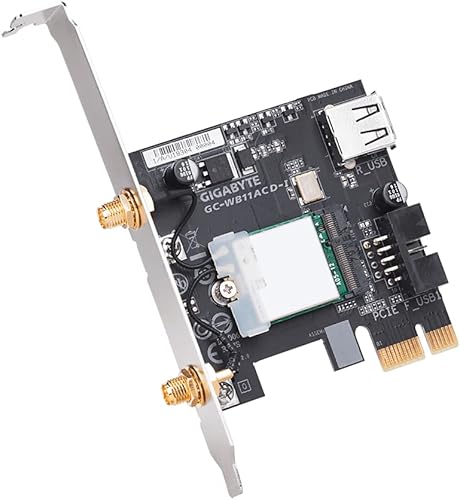 Vista 4 de GIGABYTE GC-WB1733D-I (Bluetooth 5/Wireless AC 9260/160MHz Dual Band WiFi/Tarjeta de expansión)